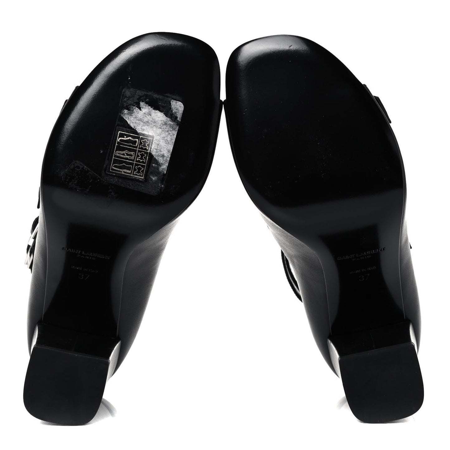 Calfskin Babies 90 Multi Strap Sandal 37 Black
