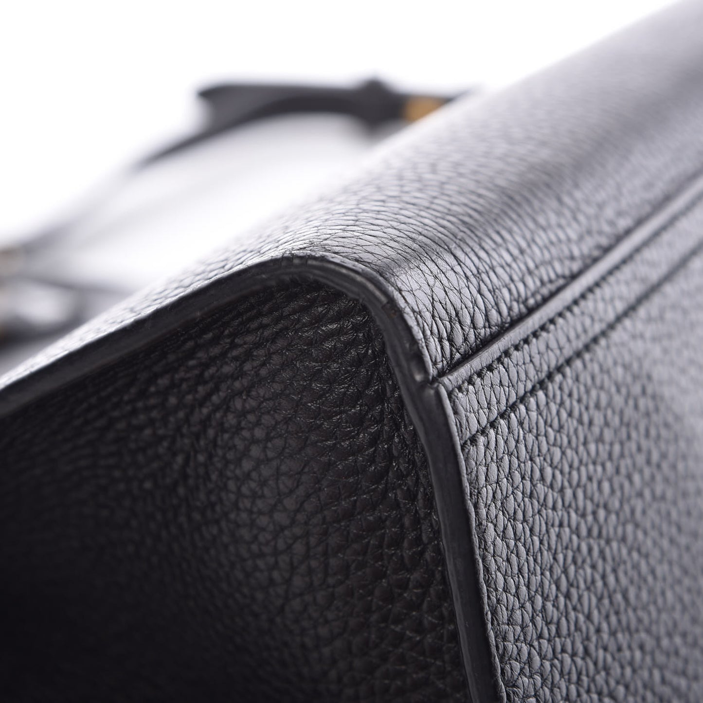 Calfskin Small GG Marmont Top Handle Bag Black
