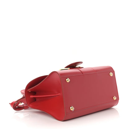 Delvaux Box Calfskin Mini Brillant Satchel Red 4 of 9