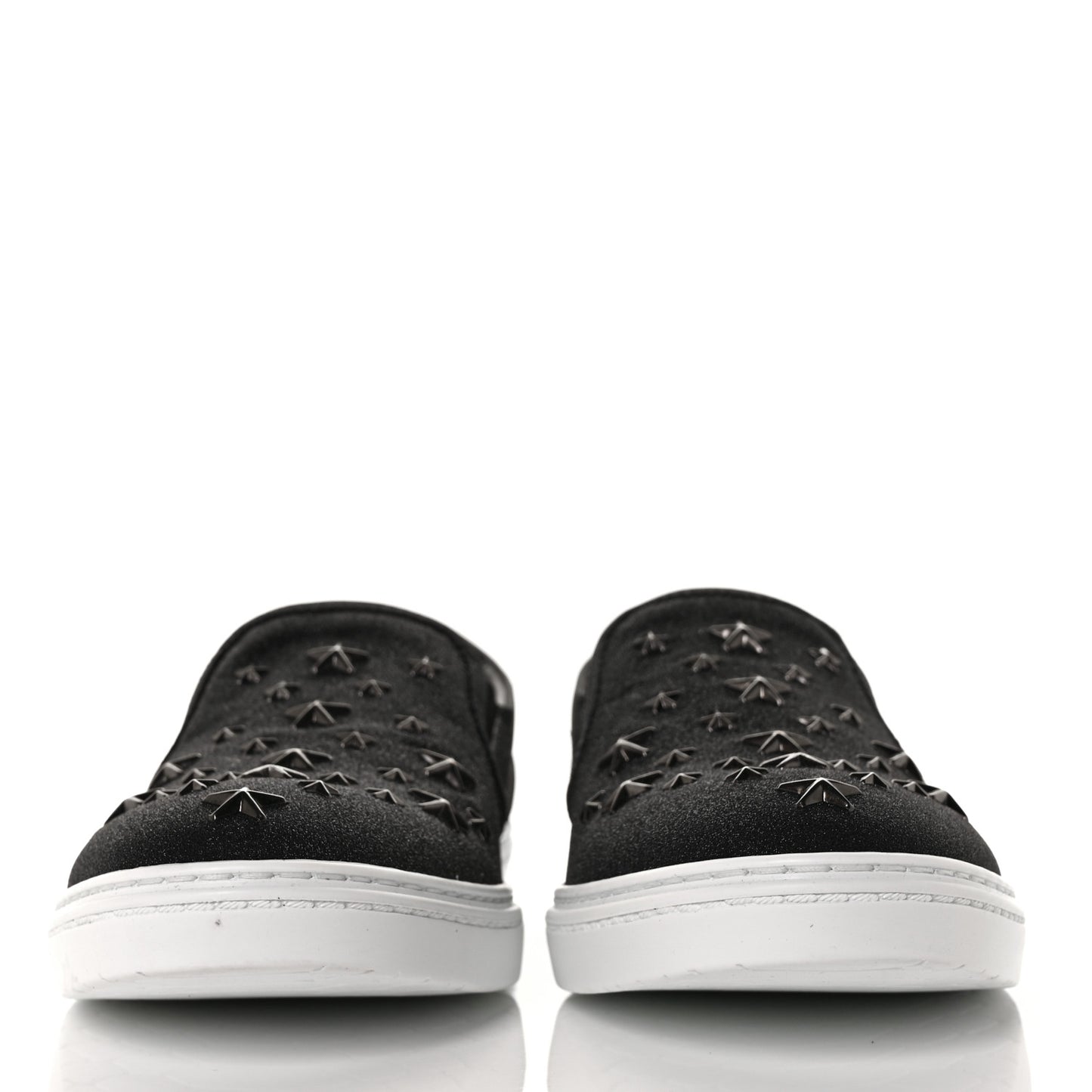 Fine Glitter Suede Mens Grove Sneakers 43 Black
