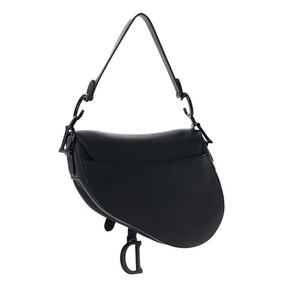 Christian Dior Ultra Matte Calfskin Saddle Bag Black 2 of 15