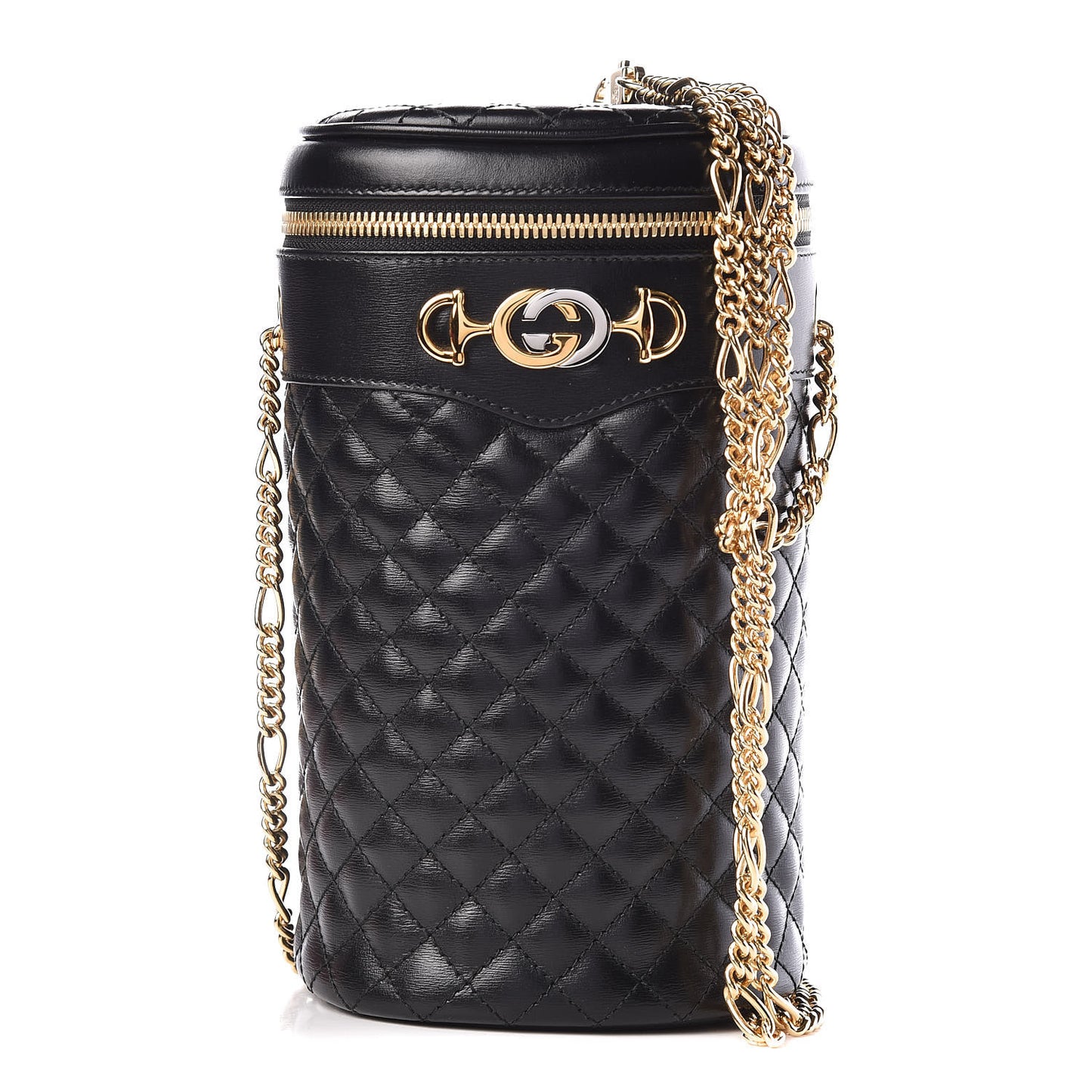Calfskin Trapuntata Zumi Belt Bag Black