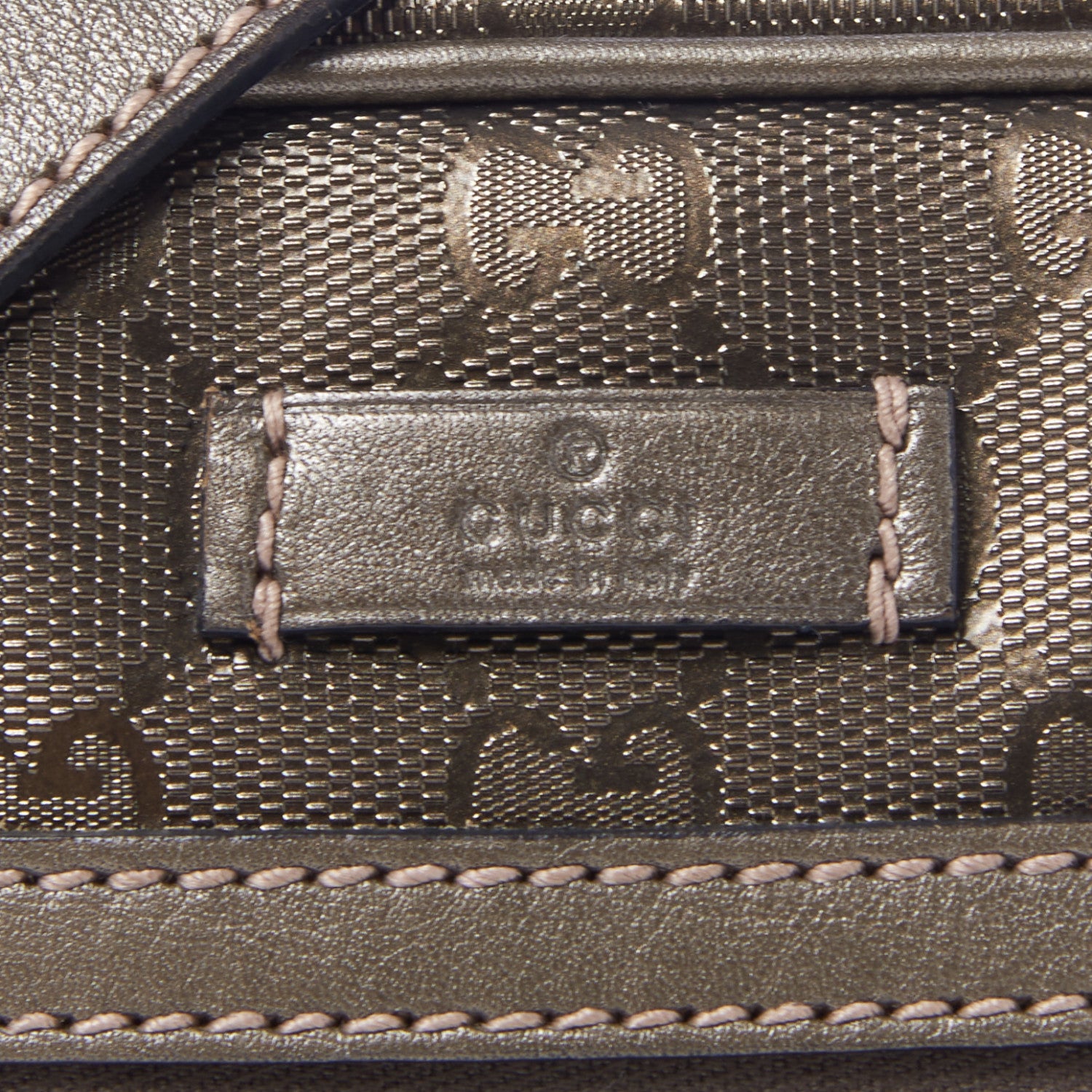 Gucci Imprime Monogram Small Shoulder Bag Silver 7 of 9