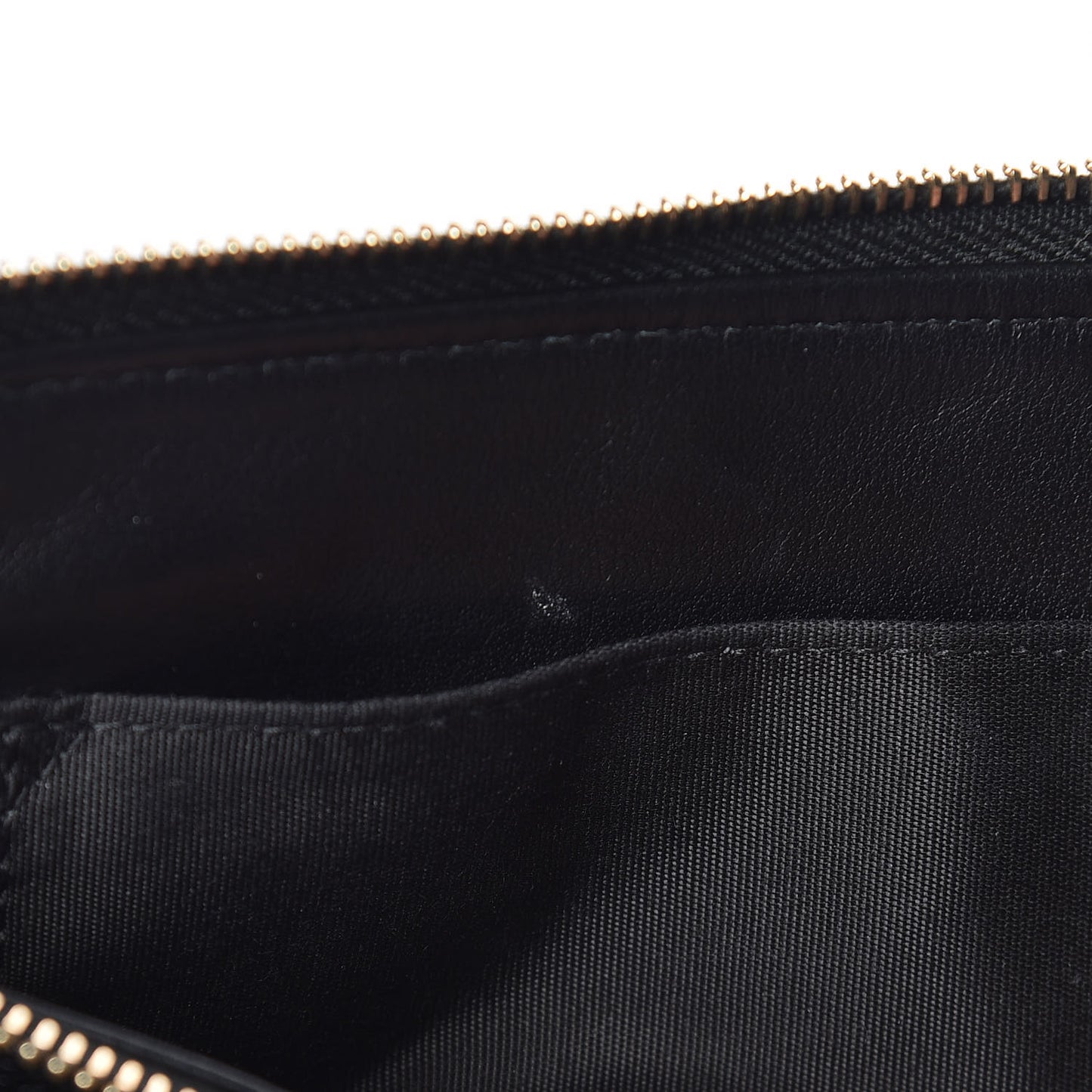 Caviar Quilted Small Zipped Boy Pouch Black