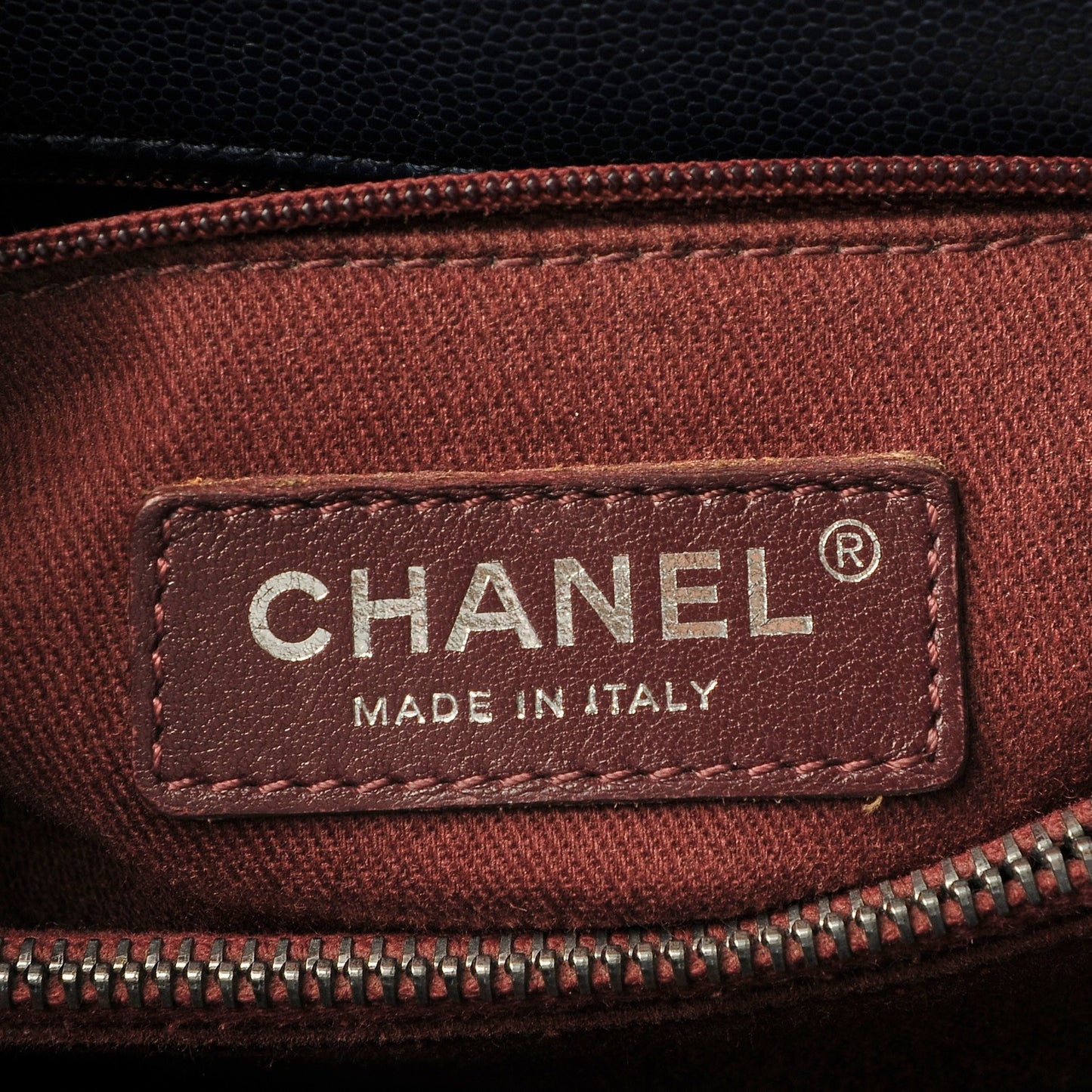 Caviar Quilted Small Coco Handle Flap Navy