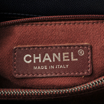 Chanel Caviar Quilted Small Coco Handle Flap Navy 6 of 10