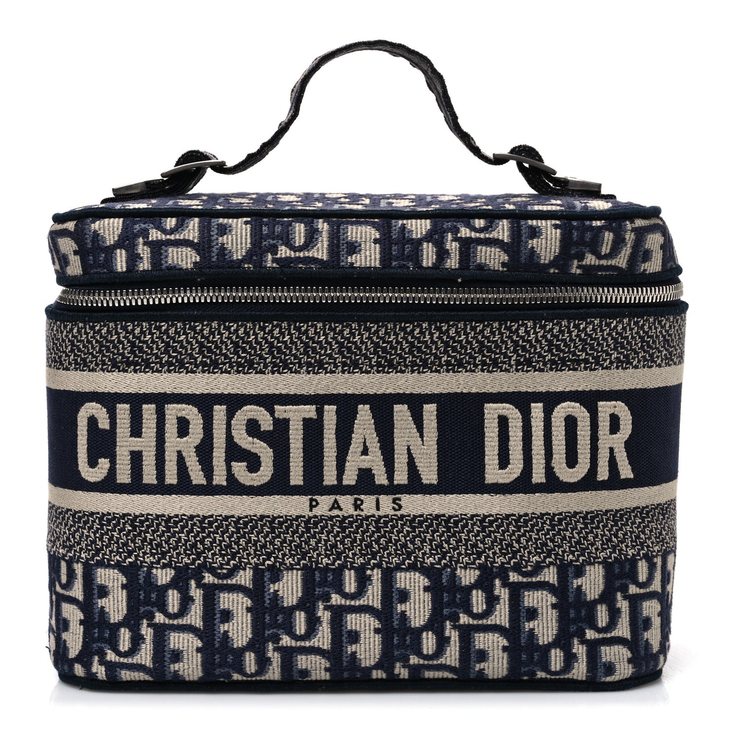 Oblique Diortravel Vanity Case Blue Blue