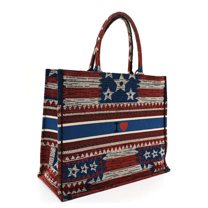 Christian Dior Canvas Embroidered Large Exclusive US Book Tote Multicolor 3 of 13