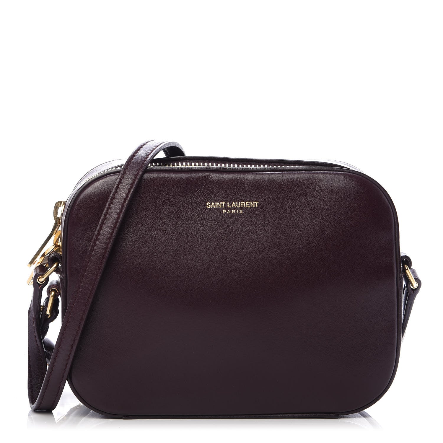 Saint Laurent Calfskin Small Classic Monogram Camera Bag Bordeaux 1 of 11