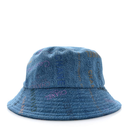 Chanel Denim Mood Cloche Bucket Hat L Blue 3 of 9