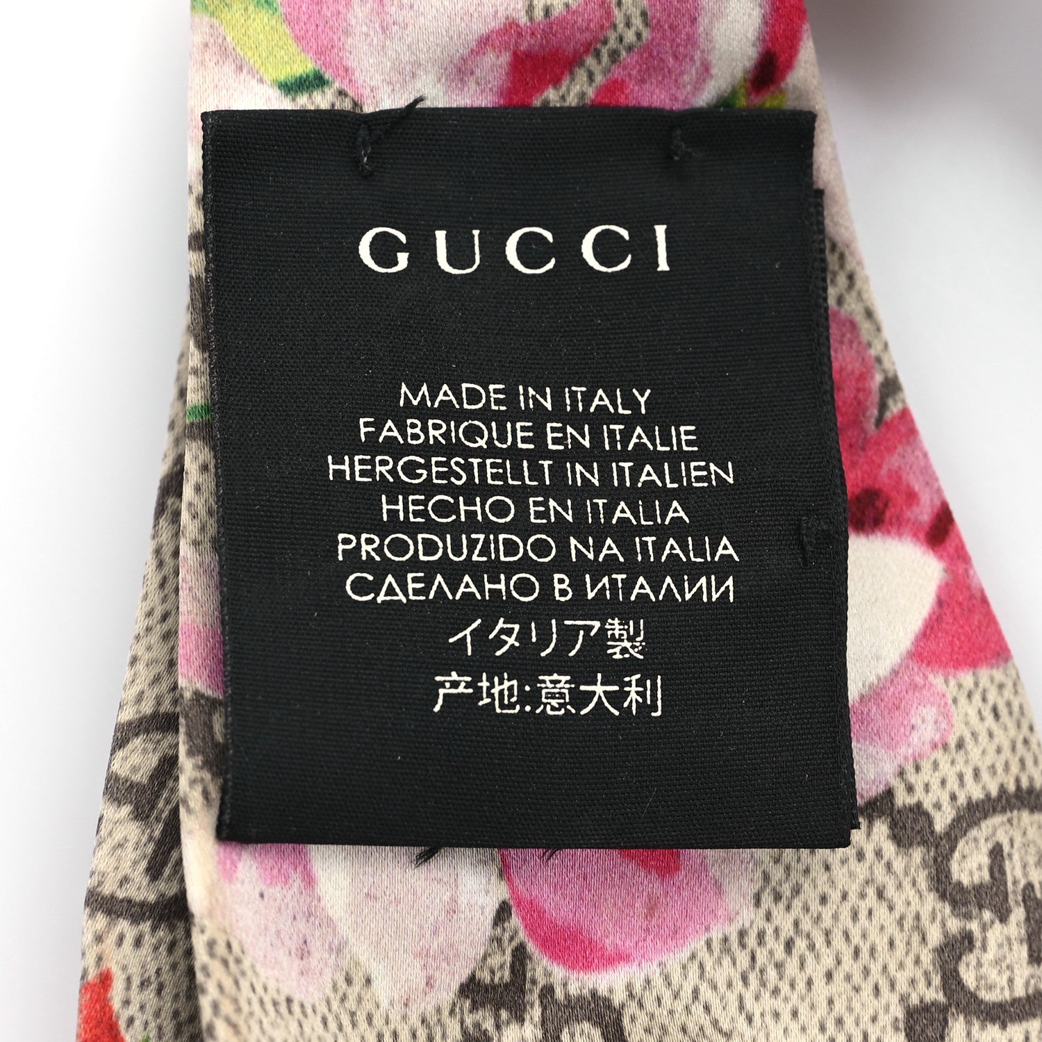 Gucci Silk Monogram Blooms Print Headband Antique Rose 5 of 5
