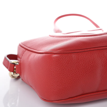 Gucci Pebbled Calfskin Small Soho Disco Bag Tabasco Red 8 of 12