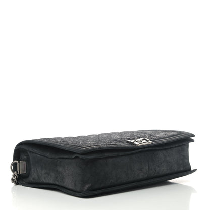 Chanel Goatskin Quilted Large Gentle Boy Flap Black 3 of 5