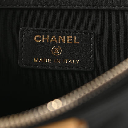 Chanel Caviar Quilted Medium Boy Cosmetic Case Black 6 of 9
