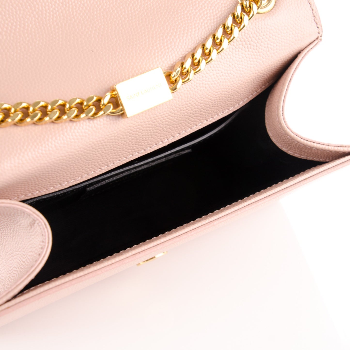 Grain De Poudre Small Monogram Kate Satchel Pale Pink