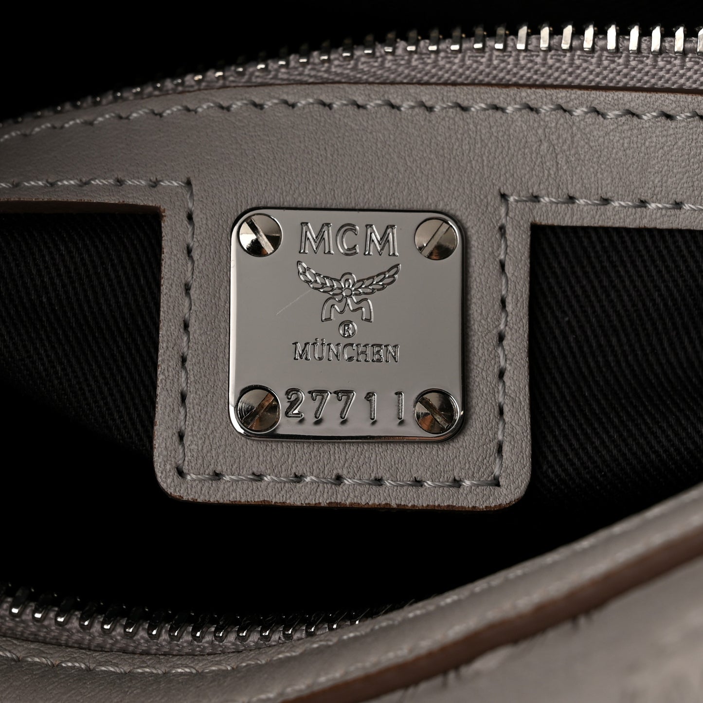 Calfskin Ottomar Monogram Essential Boston Bag Dove