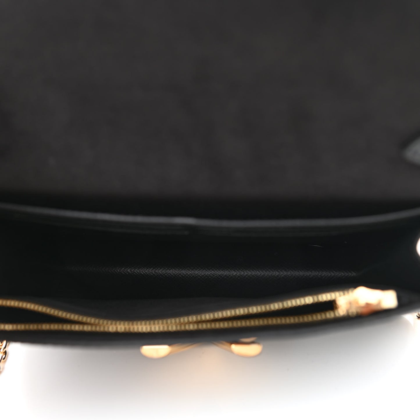 Epi Twist Belt Chain Wallet Black
