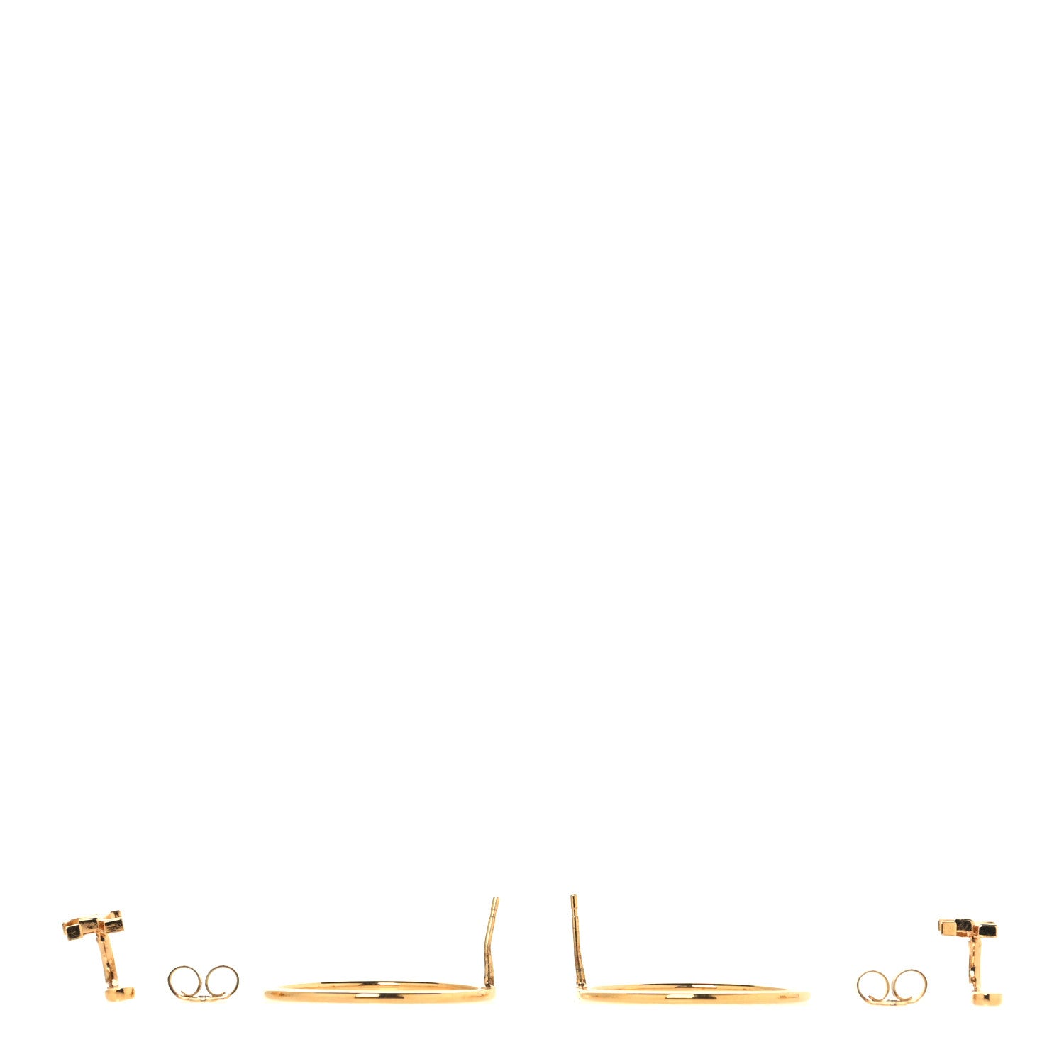 Louis Vuitton LV Eclipse Hoop Earrings Gold 3 of 4