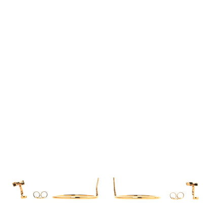 Louis Vuitton LV Eclipse Hoop Earrings Gold 3 of 4