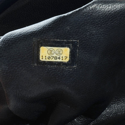 Chanel Patent Quilted Timeless Clutch Navy 7 of 7