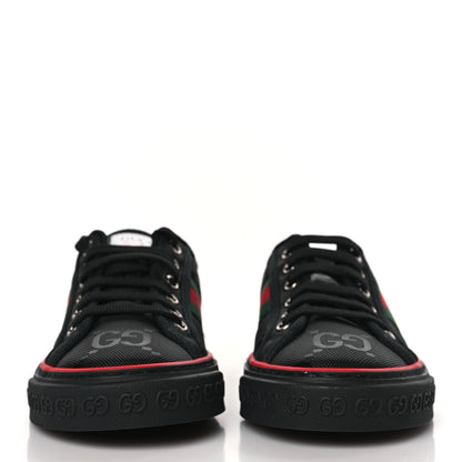 Gucci Econyl Nylon Web Monogram Off The Grid 1977 Tennis Sneakers 37.5 Black 2 of 8