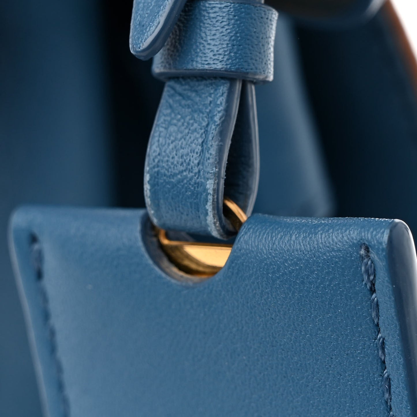 Visetos Mini Patricia Shoulder Bag Cognac Blue