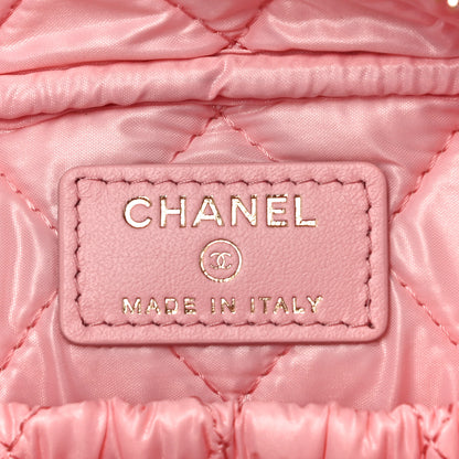 Chanel Caviar Quilted Medium Curvy Pouch Cosmetic Case Light Pink 6 of 10