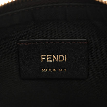 Fendi Fabric Jacquard Vitello Grace FF 1974 Small Fendigraphy Hobo Bag Tobacco Moro Ebano 6 of 11