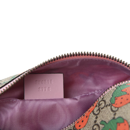 Gucci GG Supreme Monogram Strawberry Cosmetic Case 7 of 8