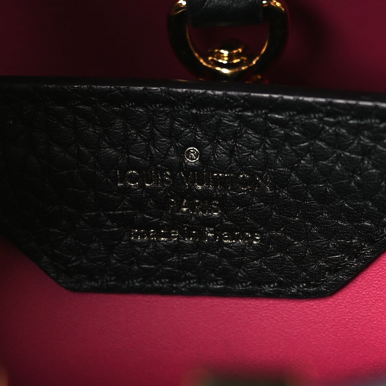 Louis Vuitton Taurillon Capucines BB Black 6 of 8
