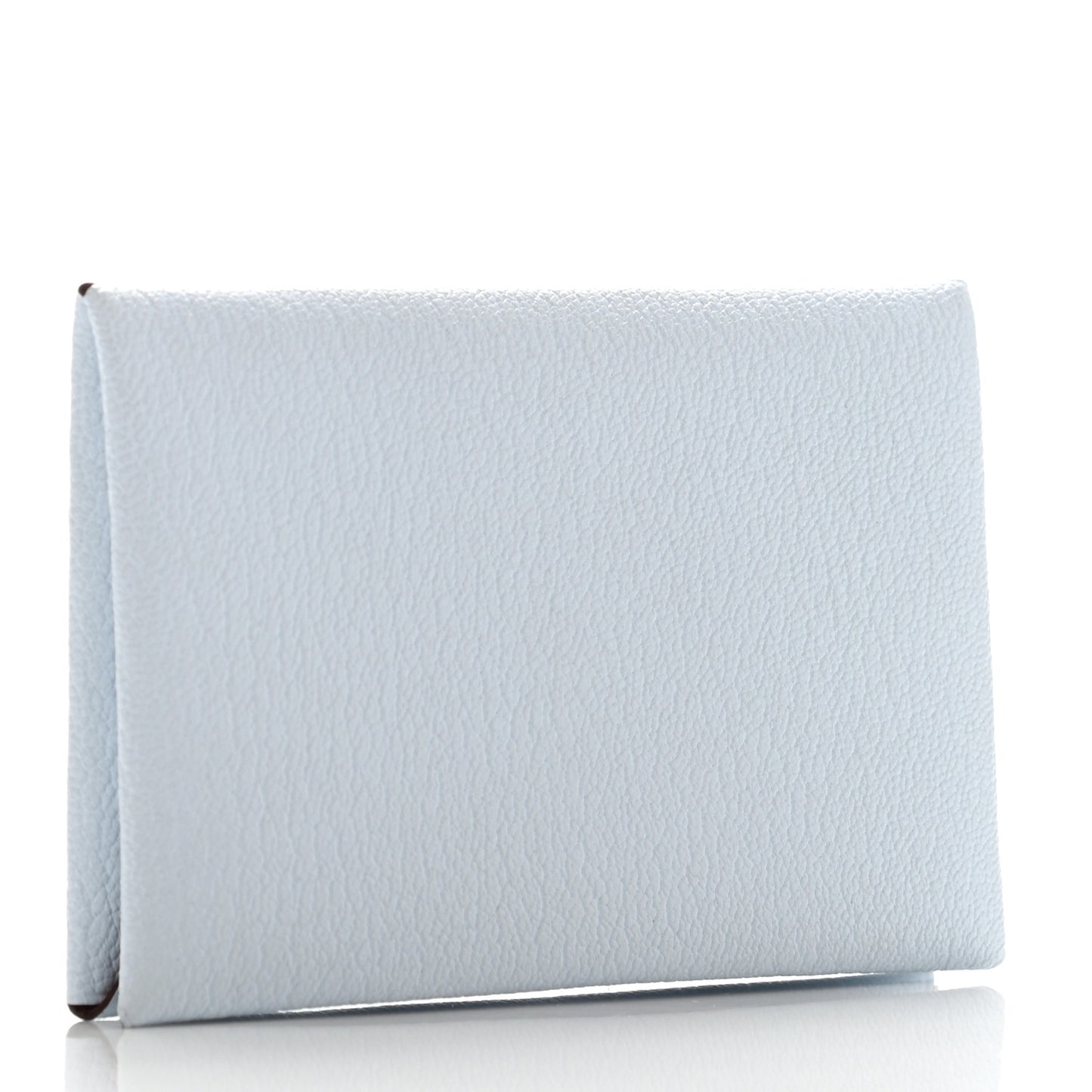Chevre Mysore Verso Calvi Card Case Bleu Brume Brique