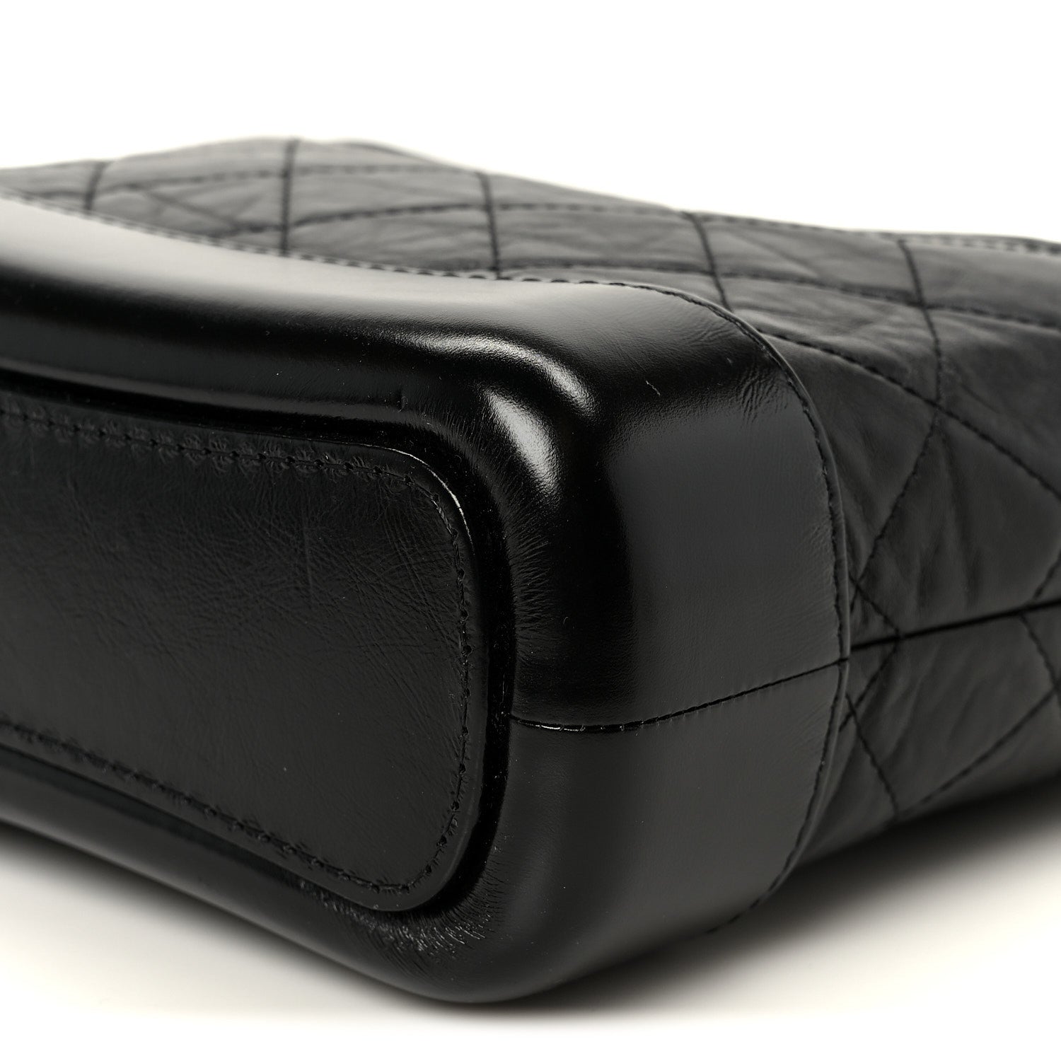 Chanel Aged Calfskin Quilted Small Gabrielle Hobo Black 10 of 10