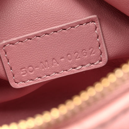 Christian Dior Calfskin Macrocannage Small Diortravel Nomad Pouch Old Rose 7 of 9