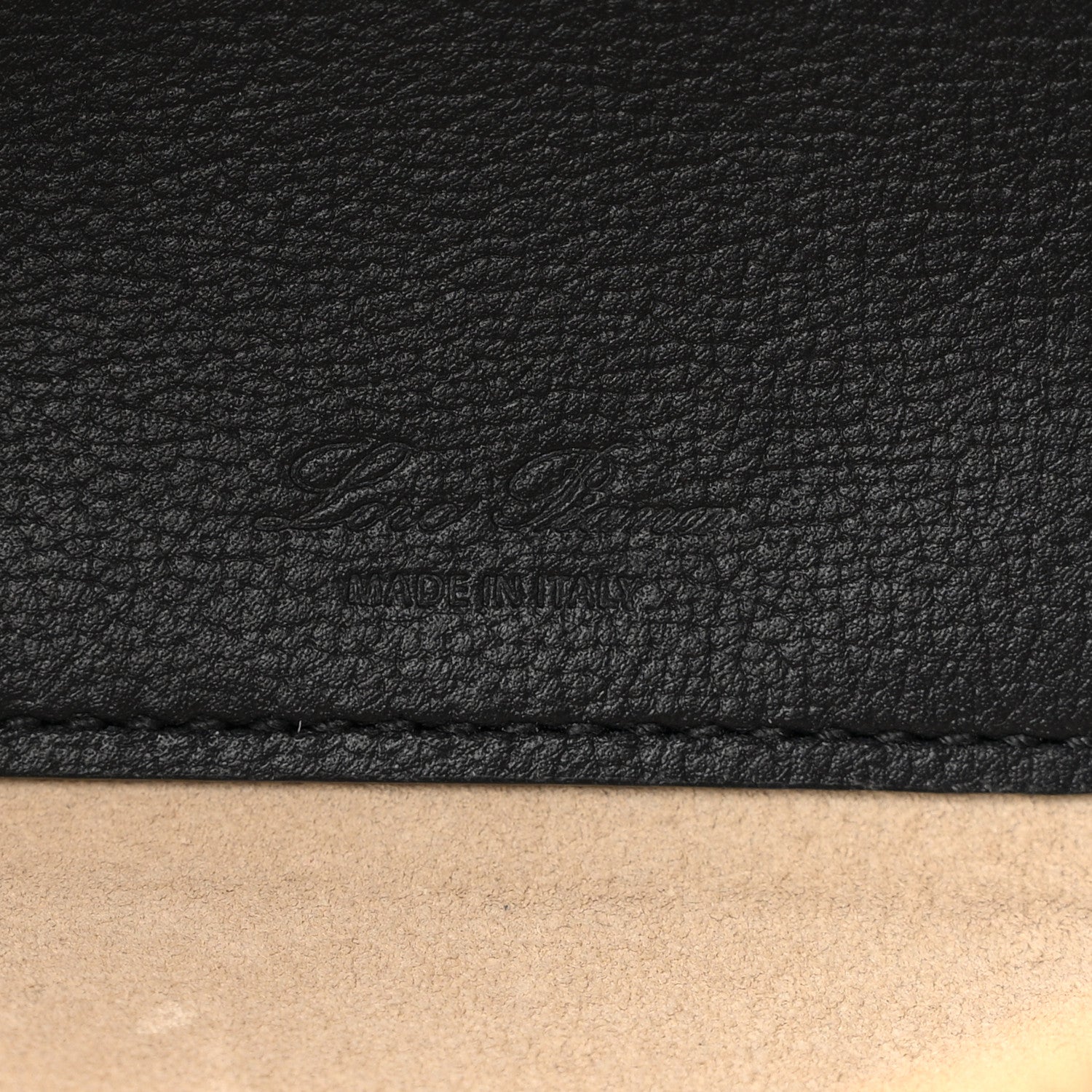 Loro Piana Grained Calfskin L23 Extra Bag  Blue Navy Sun Gold 7 of 11