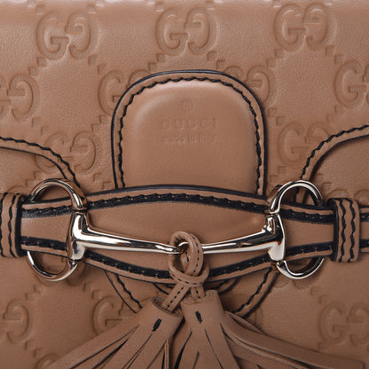 Gucci Guccissima Mini Emily Chain Shoulder Bag Camelia 6 of 11