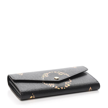 Louis Vuitton Monogram Giant Jungle Sarah Wallet Black 3 of 7