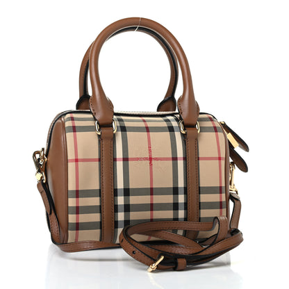 Burberry Horseferry Check Small Alchester Bowling Bag Honey Tan 2 of 4