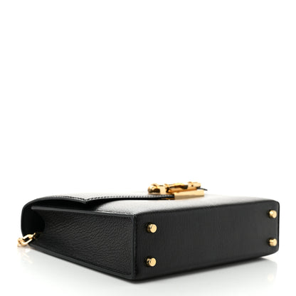 Hermes Chevre Chamkila Mini Verrou Chaine Bag Black Black 4 of 11