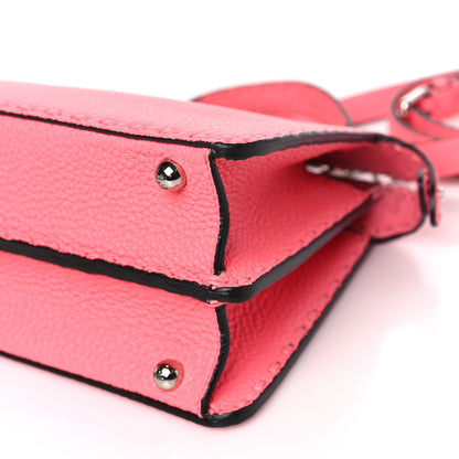 Fendi Cuoio Roma Sellerissima Nappa Sintetica Tape Stitch Small Peekaboo I SEE U Satchel Pink Dalia 10 of 13