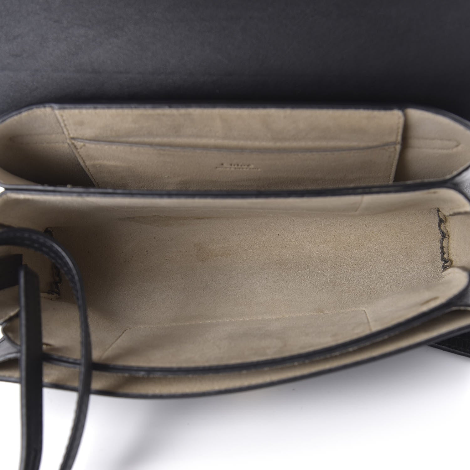 Chloe Suede Calfskin Small Faye Shoulder Bag Black 5 of 9