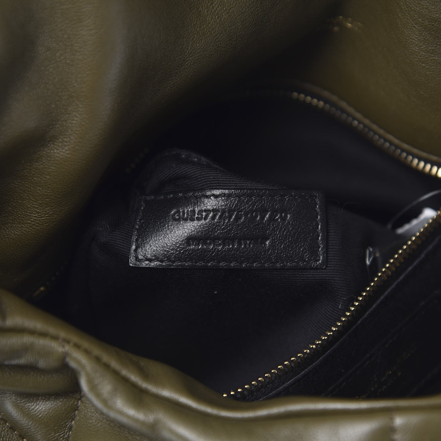 Saint Laurent Lambskin Quilted Medium Loulou Puffer Monogram Chain Satchel Seaweed 7 of 11
