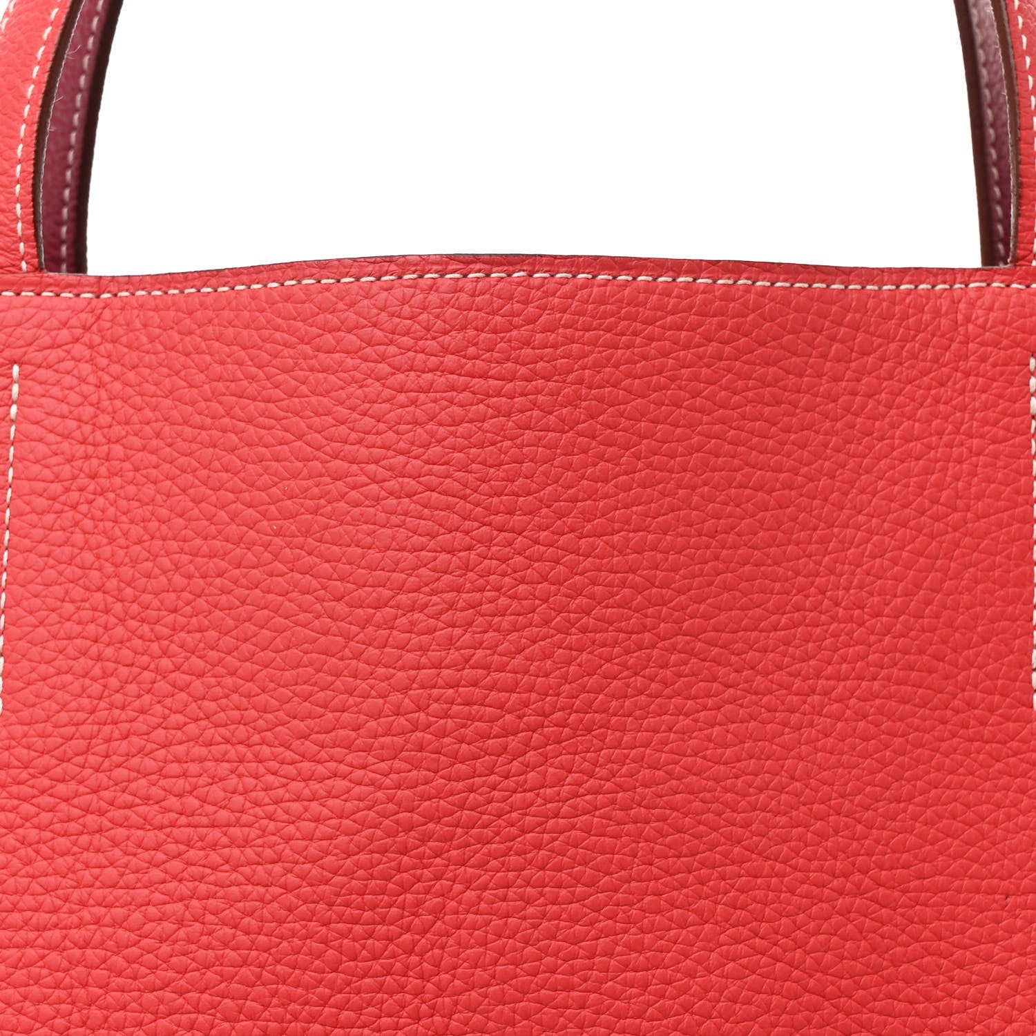 Hermes Taurillon Clemence Double Sens 45 Reversible Tote  Rubis Rose Jaipur 12 of 18