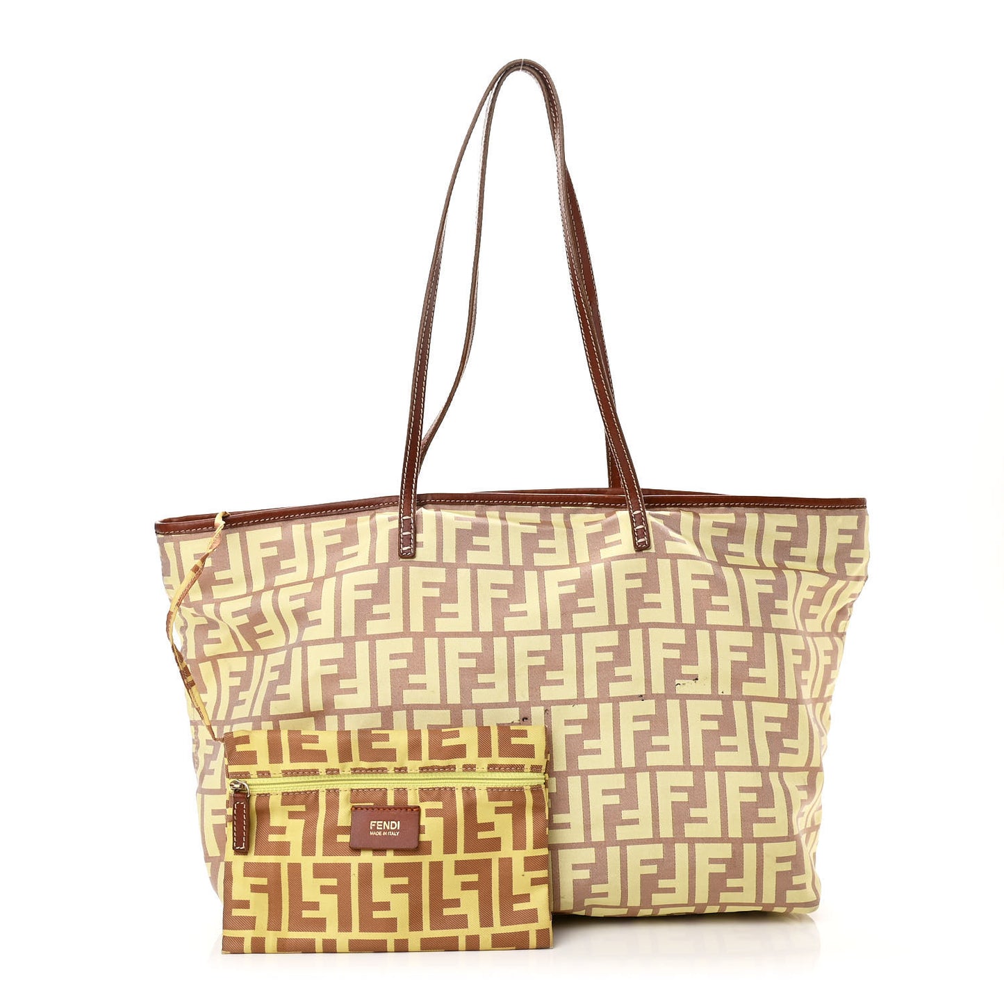 Canvas Zucca Roll Shopping Tote Tobacco Yellow