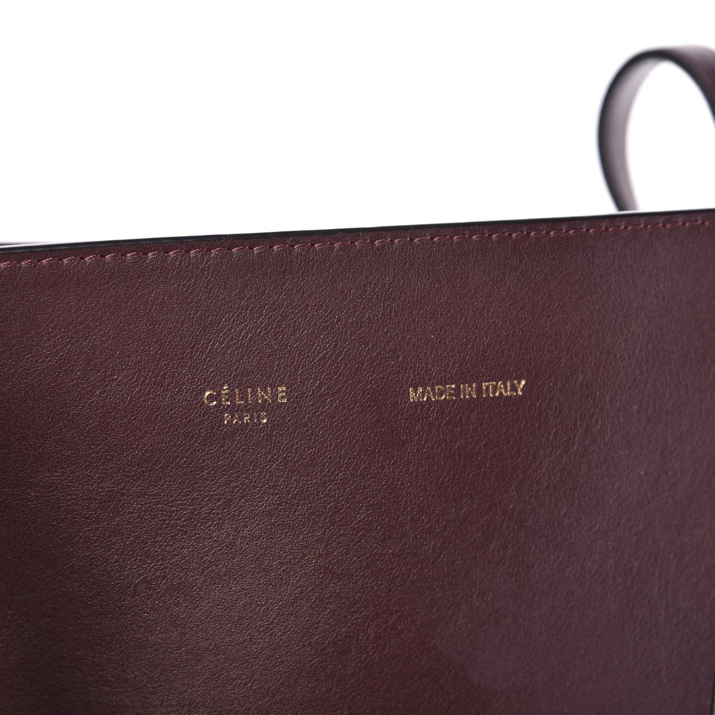 Smooth Calfskin Triple Shopper Tote Burgundy