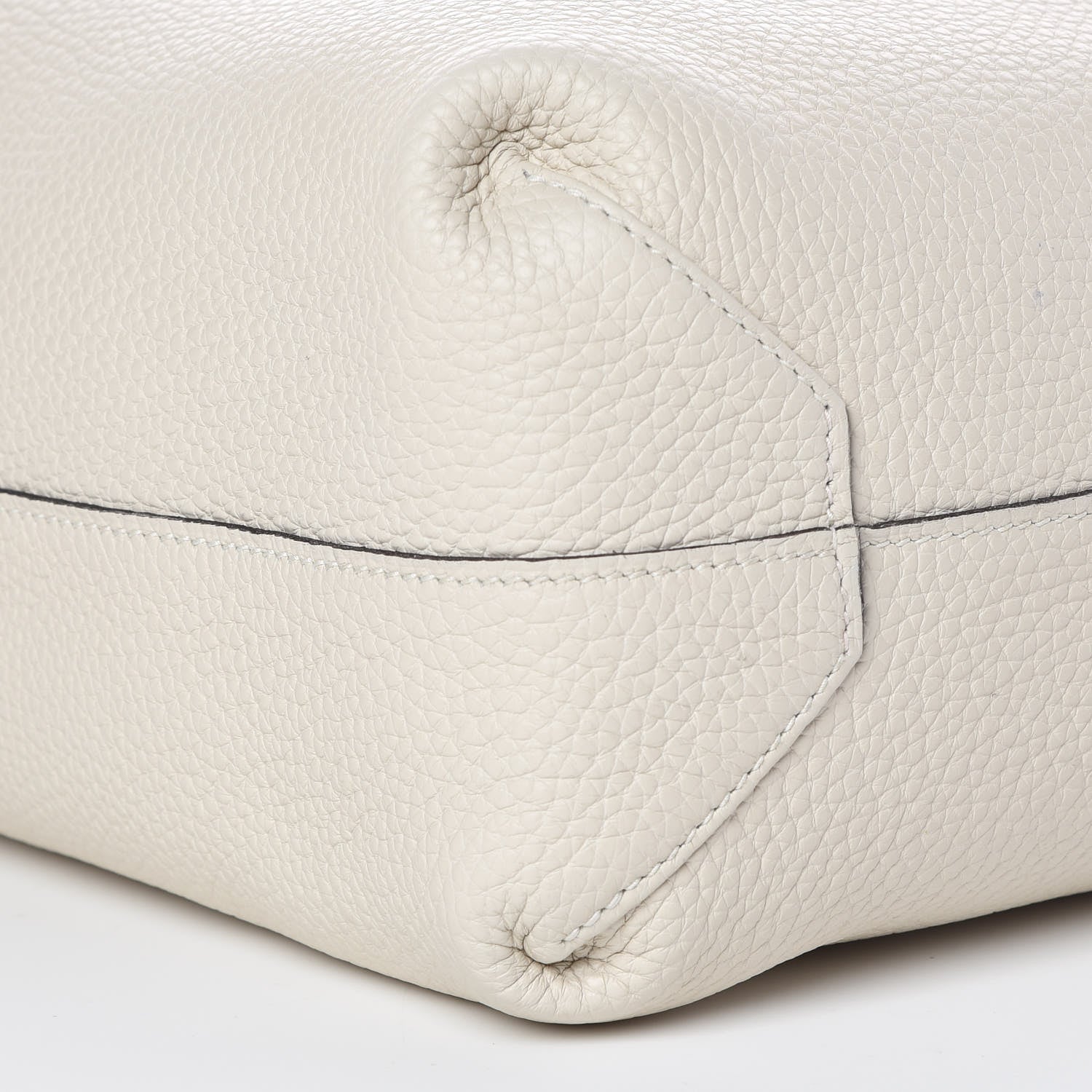 Hermes Taurillon Clemence Double Sens 36 Reversible Tote Etain Beton 16 of 17