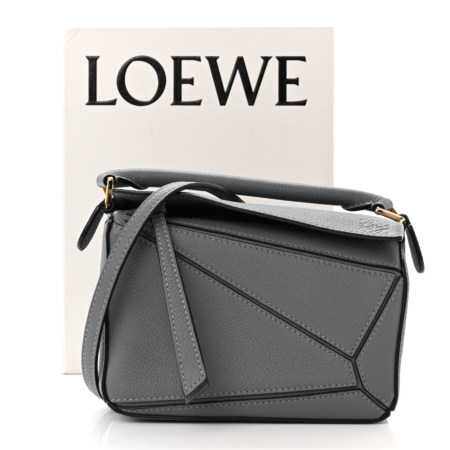 Loewe Calfskin Mini Puzzle Bag Asphalt Grey 11 of 11