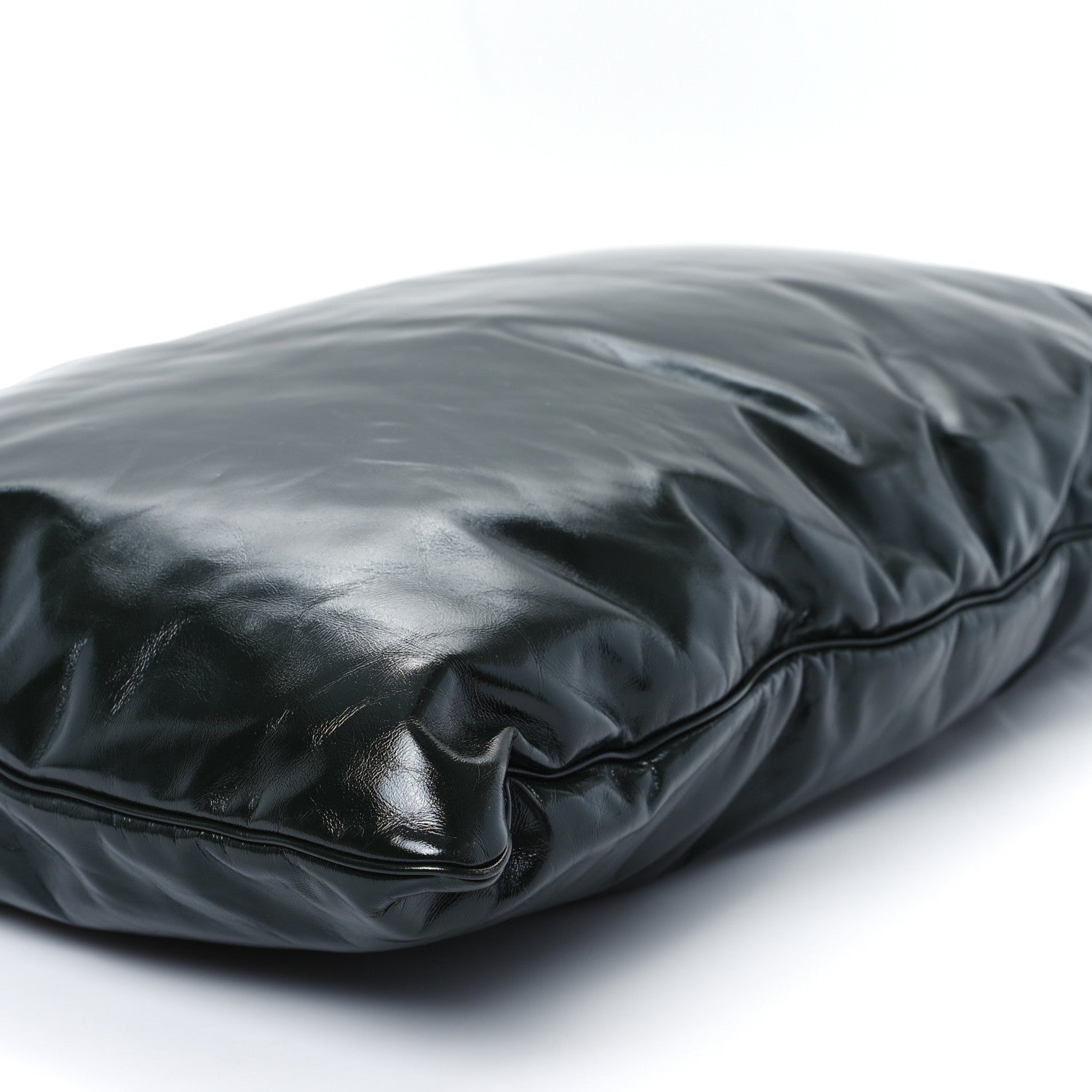 Bottega Veneta Patent Large Pillow Pouch Emerald Green 9 of 10