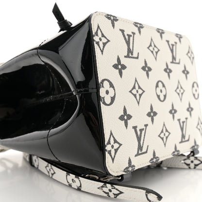 Louis Vuitton Patent Monogram Hot Springs Backpack Black White 8 of 9