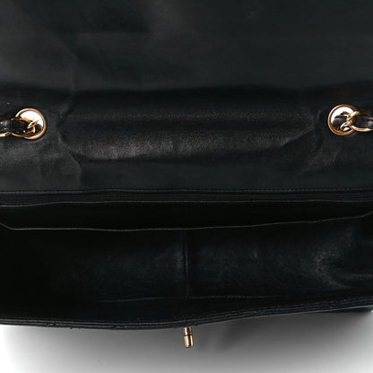Chanel Lambskin Quilted Jumbo Single Flap Black 4 of 6
