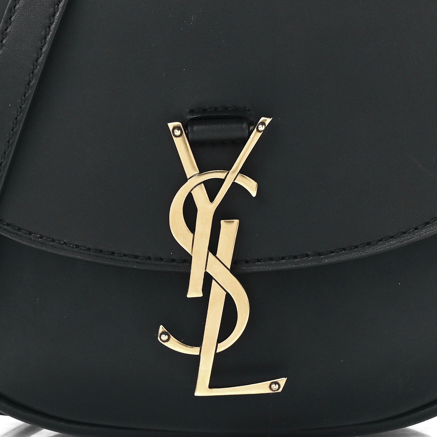 Saint Laurent Smooth Calfskin Classic Monogram Small Kaia Satchel Black 9 of 12